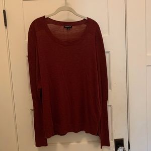 soft maroon blouse